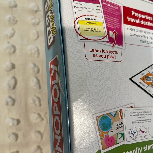 Monopoly NEW Travel World Tour board game never opened sealed toys puzzles - Picture 3 of 3